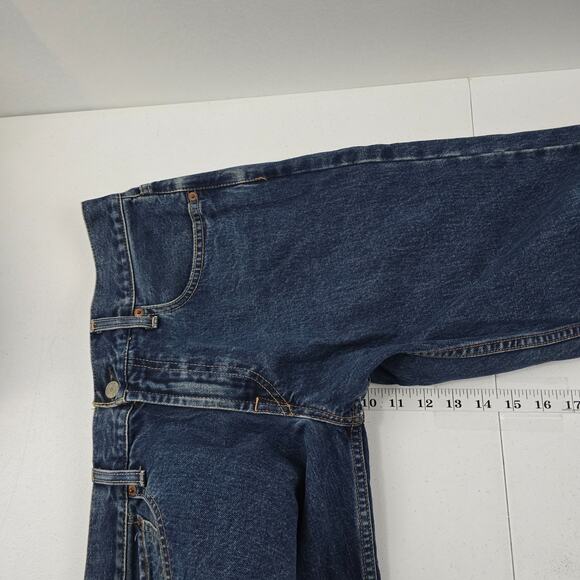 VTG Abercrombie bootcut jeans mens blue 32x30 denim Made USA 5849 - Picture 8 of 12